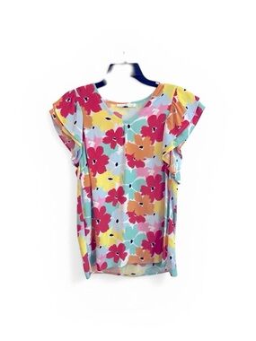 Michelle McDowell Blouse Flower Print Sz S